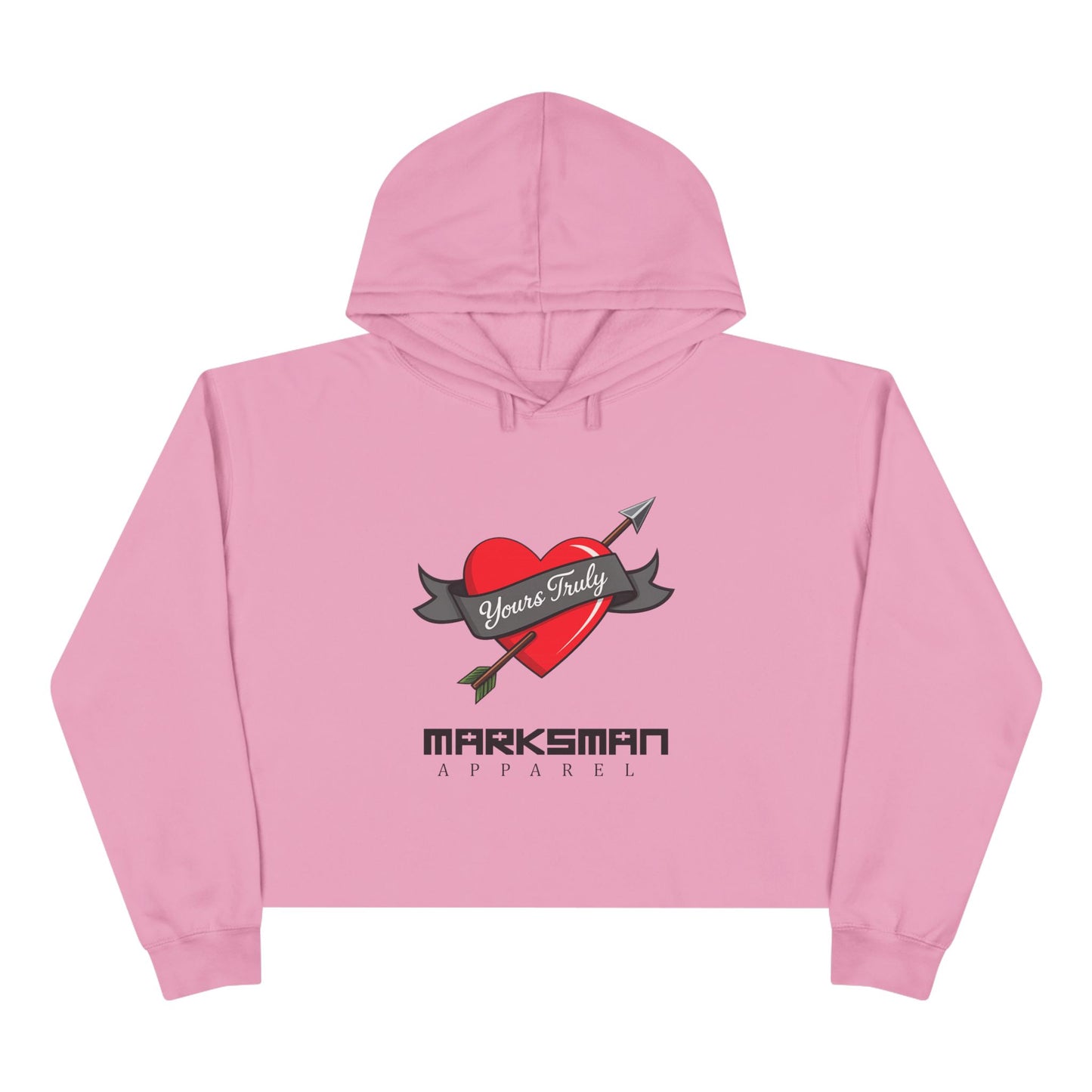 "Yours Truly" Edgy Crop Hoodie