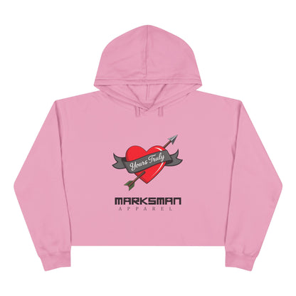 "Yours Truly" Edgy Crop Hoodie