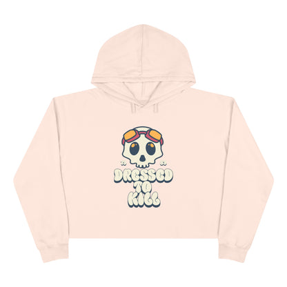"Dressed to Kill" Edgy Crop Hoodie