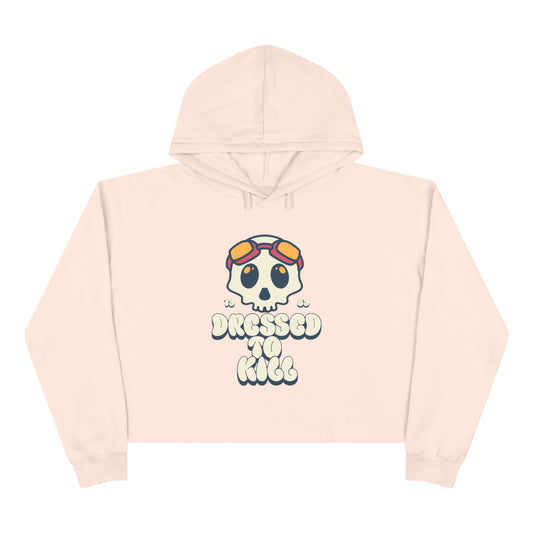 "Dressed to Kill" Edgy Crop Hoodie