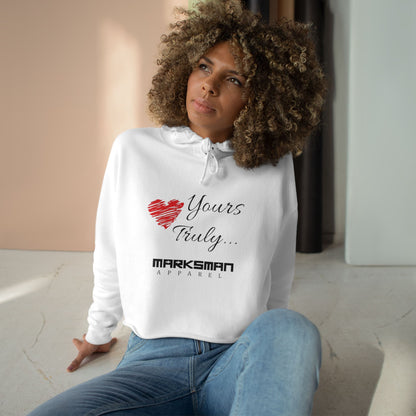 "Yours Truly..." Edgy Crop Hoodie