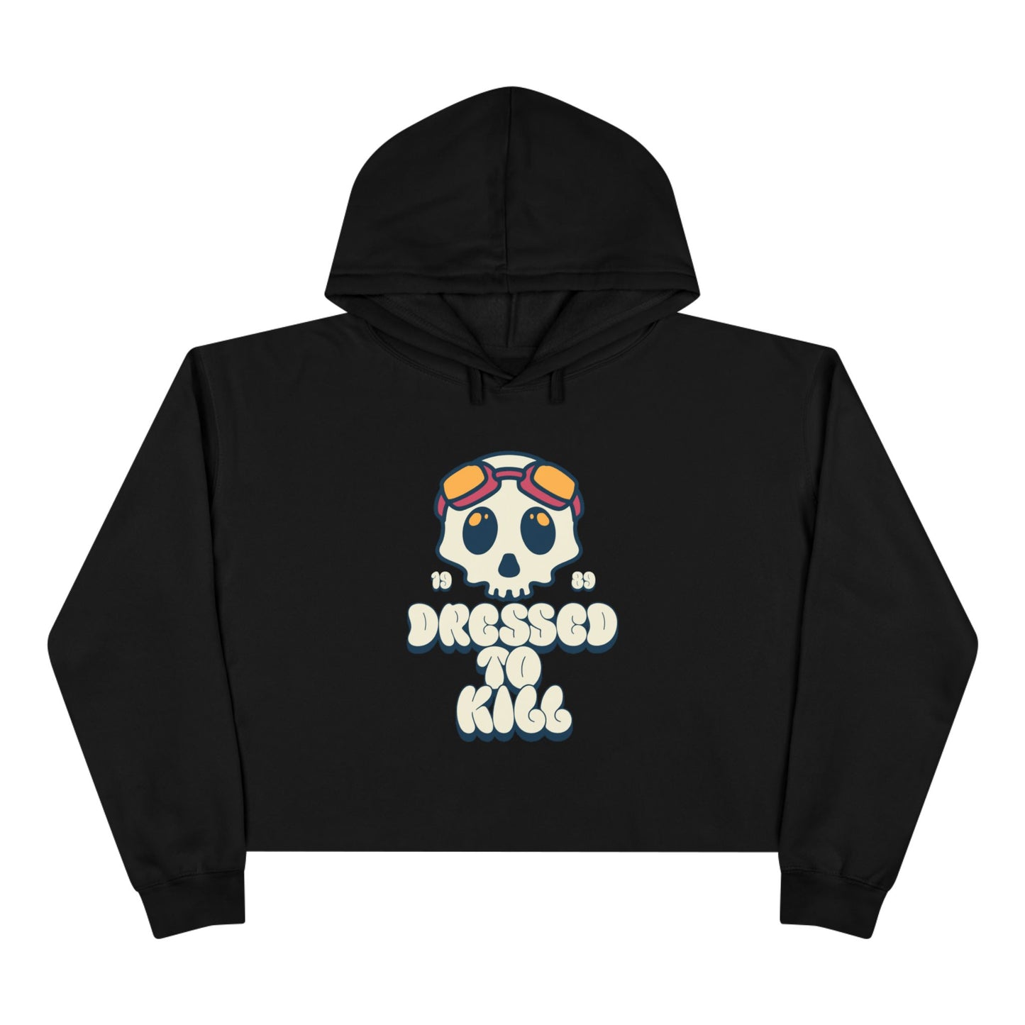 "Dressed to Kill" Edgy Crop Hoodie