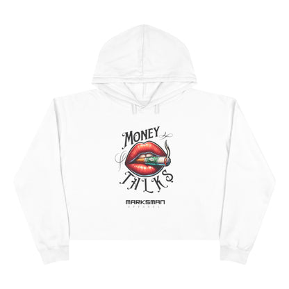 "Money Talks" Edgy Crop Hoodie