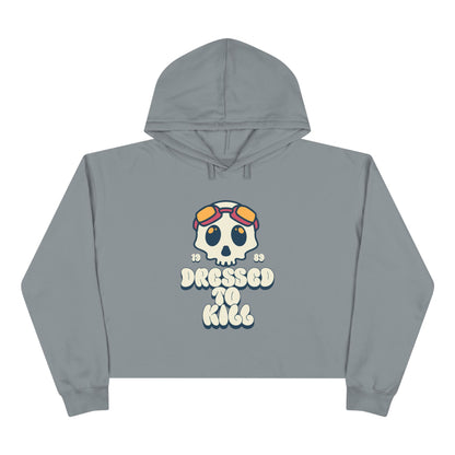 "Dressed to Kill" Edgy Crop Hoodie