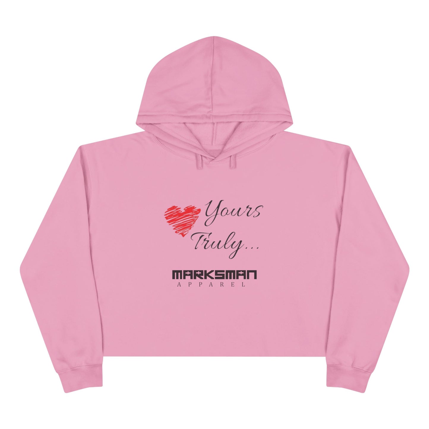 "Yours Truly..." Edgy Crop Hoodie
