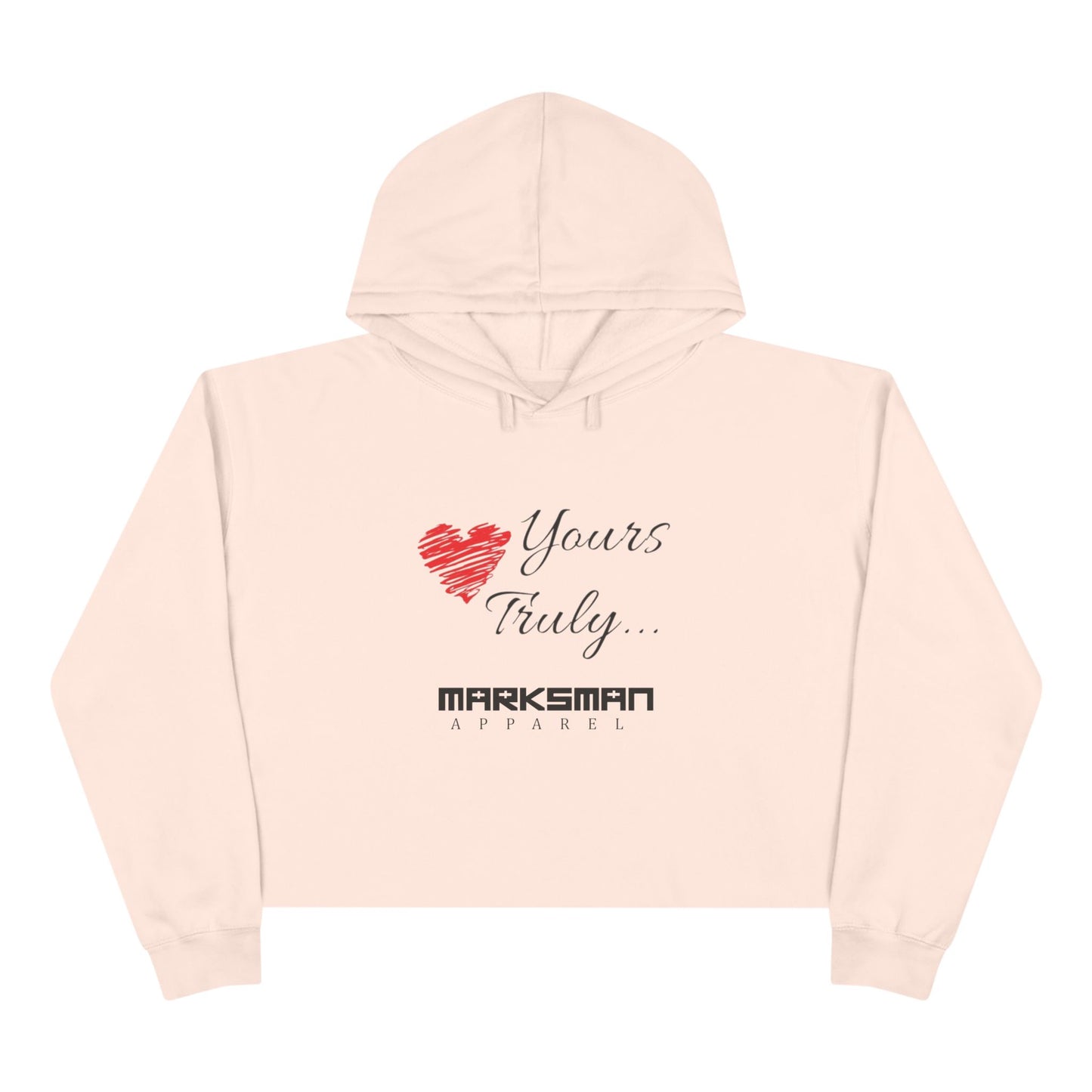"Yours Truly..." Edgy Crop Hoodie