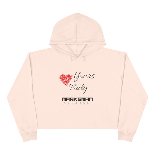 "Yours Truly..." Edgy Crop Hoodie