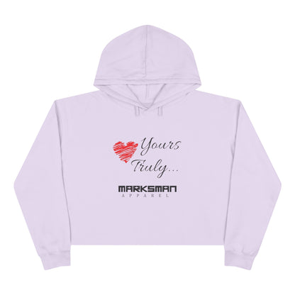 "Yours Truly..." Edgy Crop Hoodie