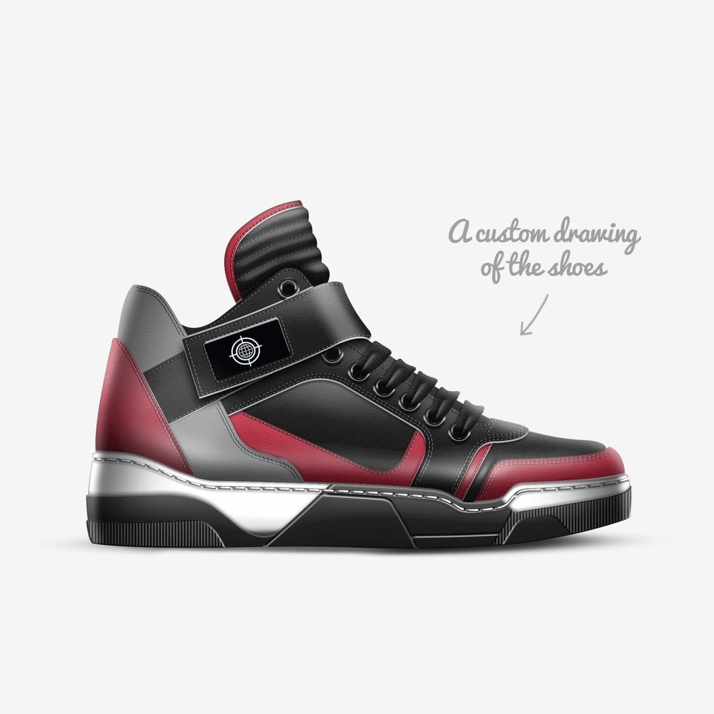 "Bullseye" Fashion Strap Hi-Top